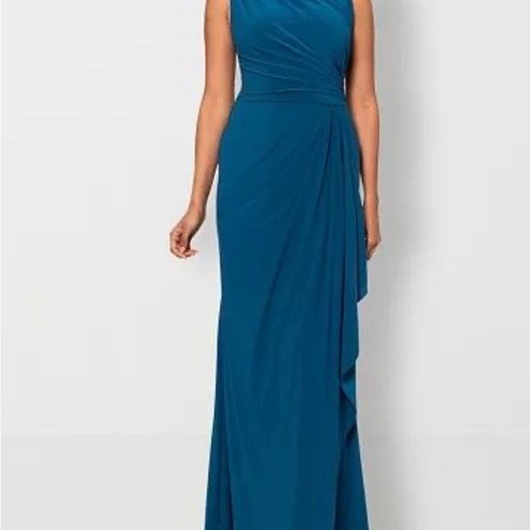 DJ Jaz Womens Sleeveless Evening Gown, 12, Blue - Picture 1 of 1